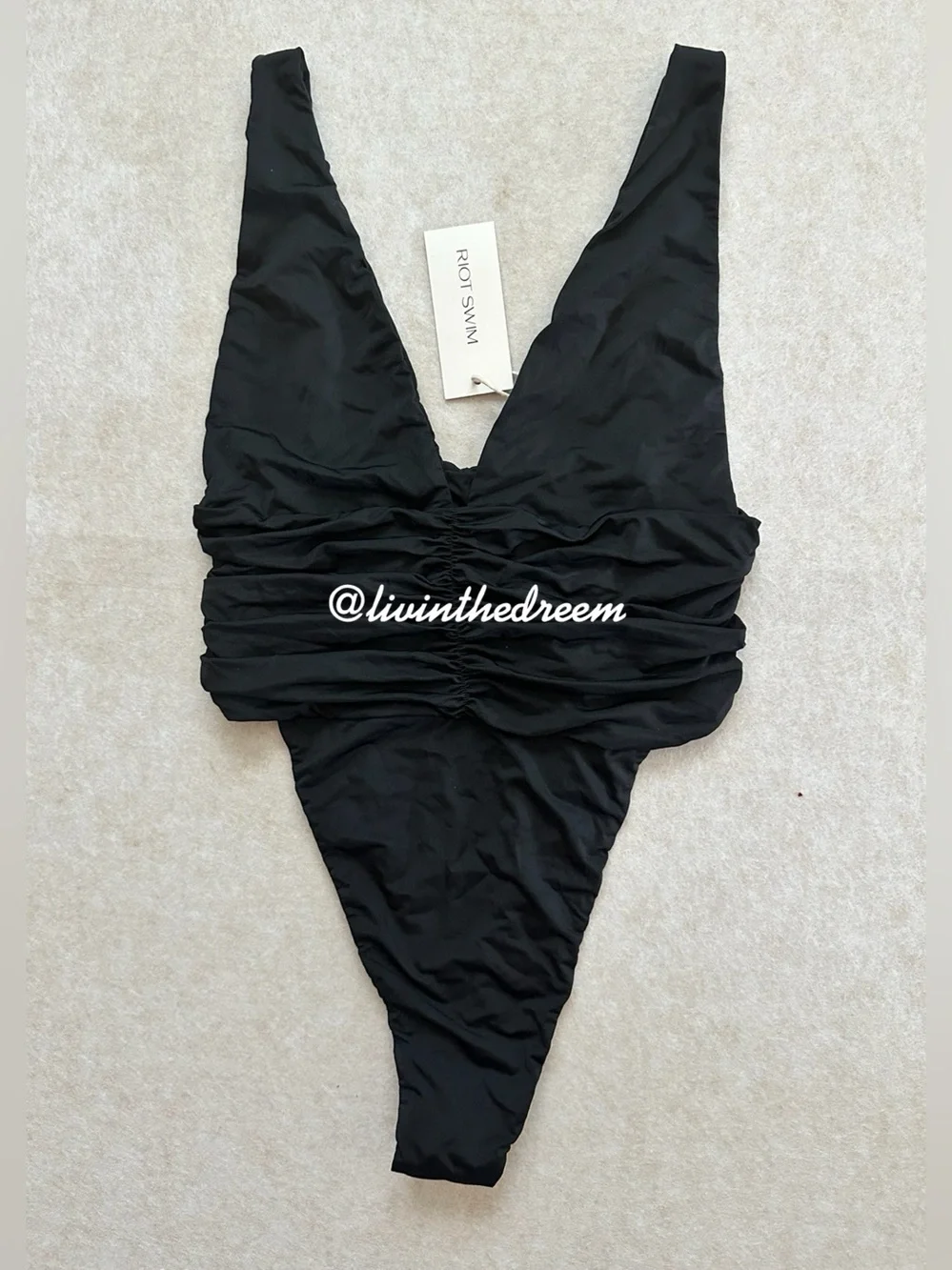 RIOT Echo One Piece Minimal - Black SZ L